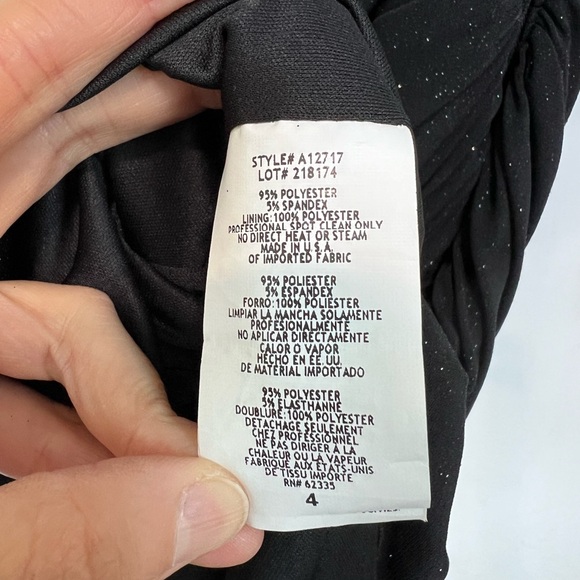 Betsy & Adam Black Sparkly Maxi Dress, Size 4 – Luxurious & Classy, Never Worn. - Picture 10 of 11